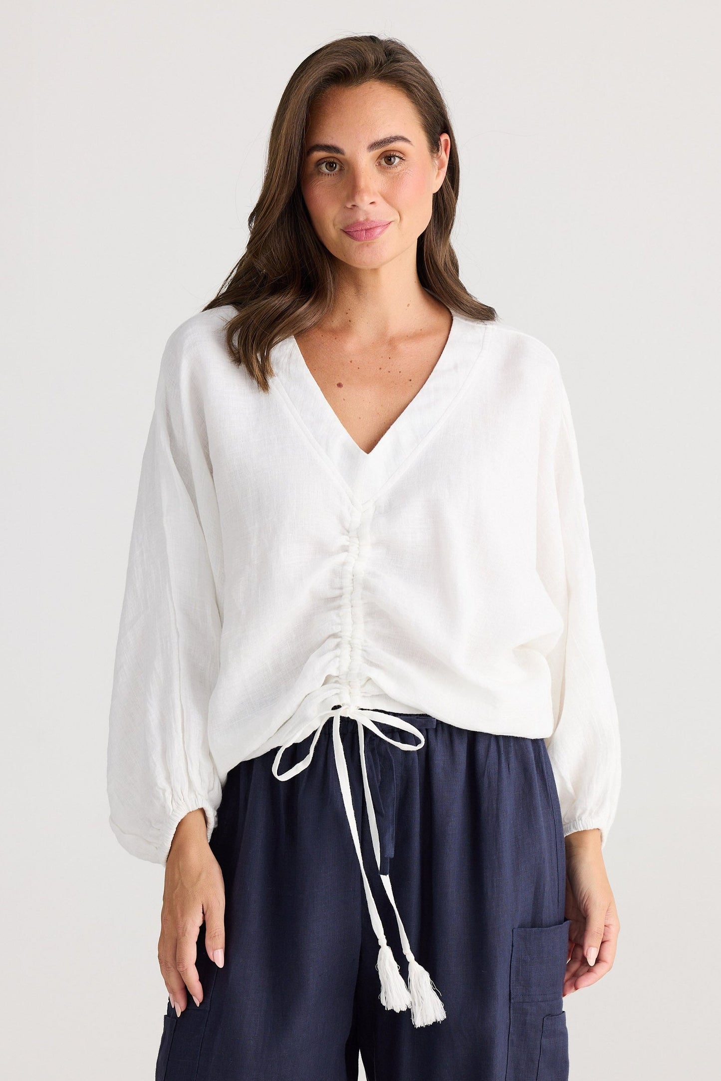 Happy Hour Top - White Gauze