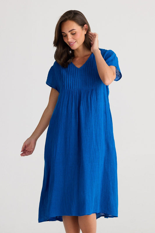 Alfresco Dress - Sapphire Gauze