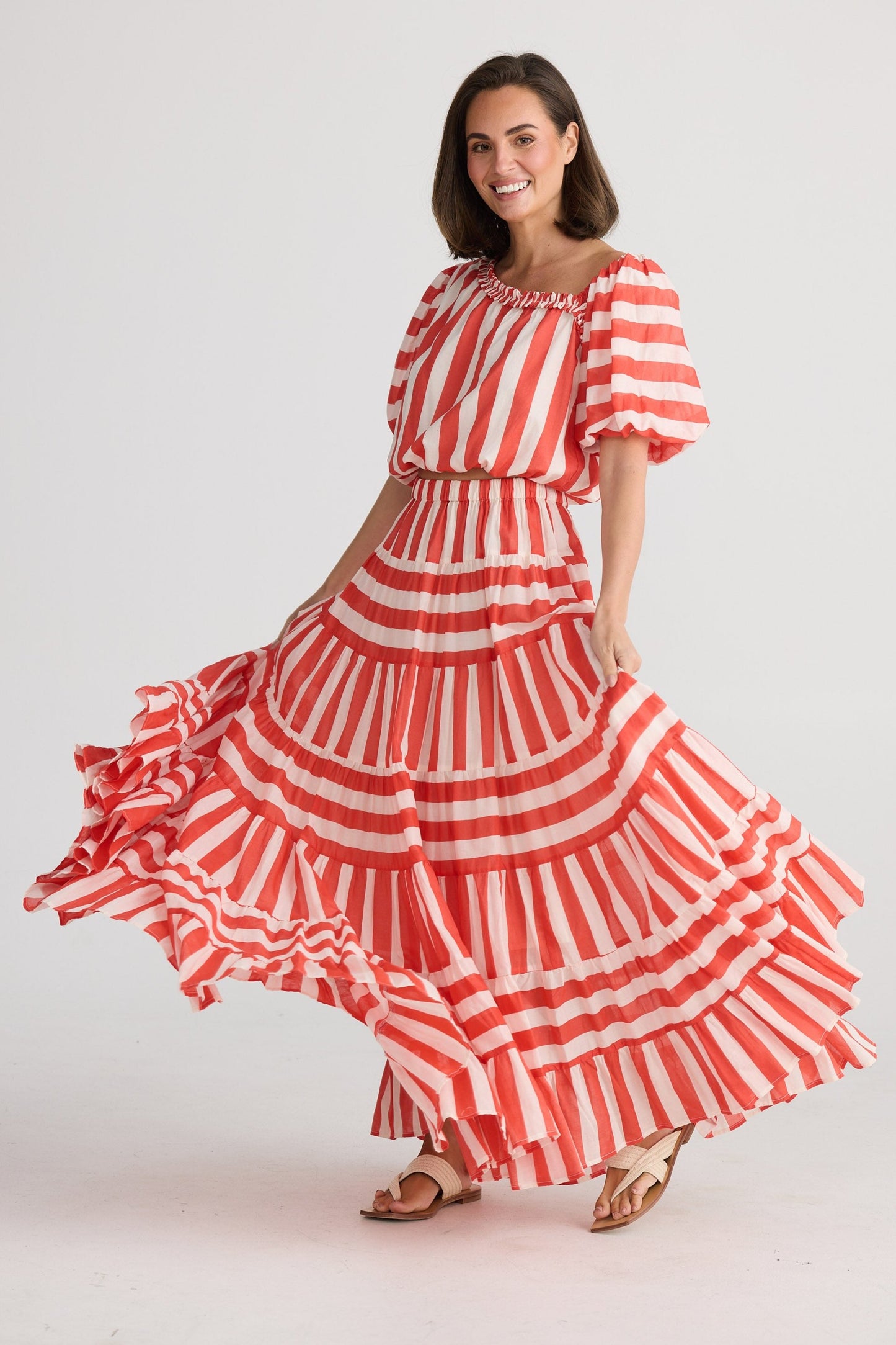 Blossom Skirt - Noel Stripe