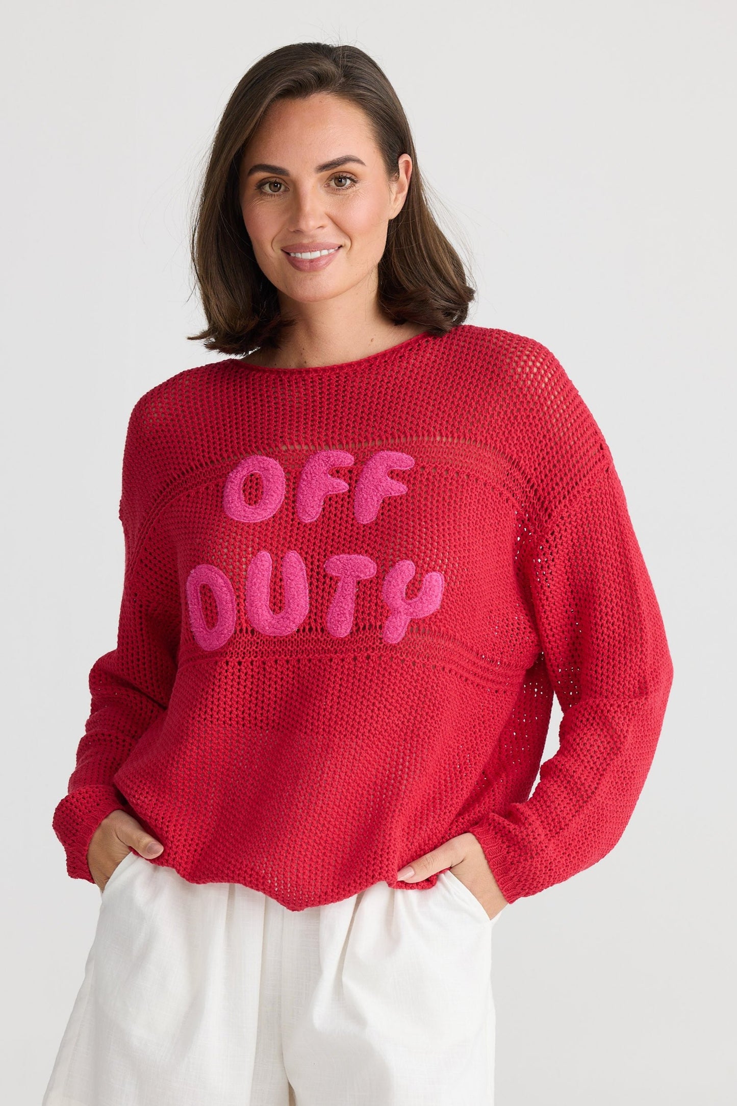 Off Duty Knit - Red