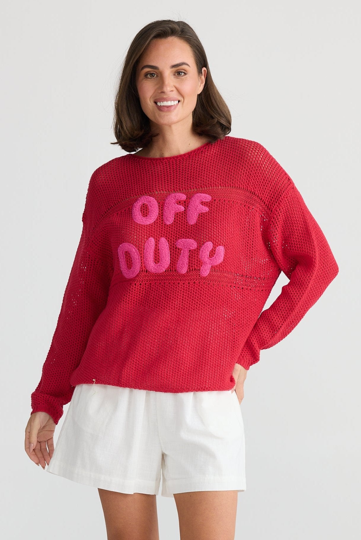 Off Duty Knit - Red