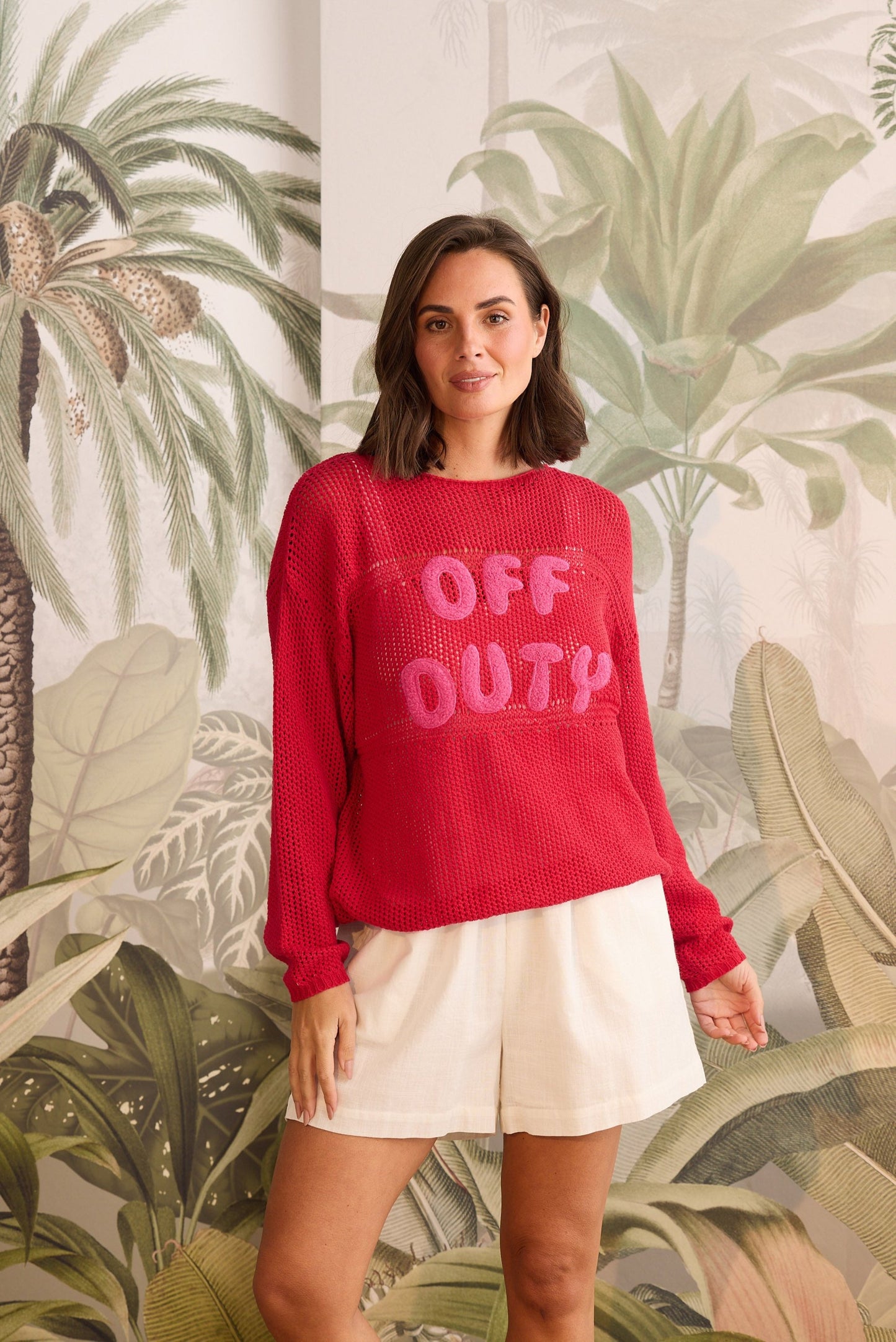 Off Duty Knit - Red