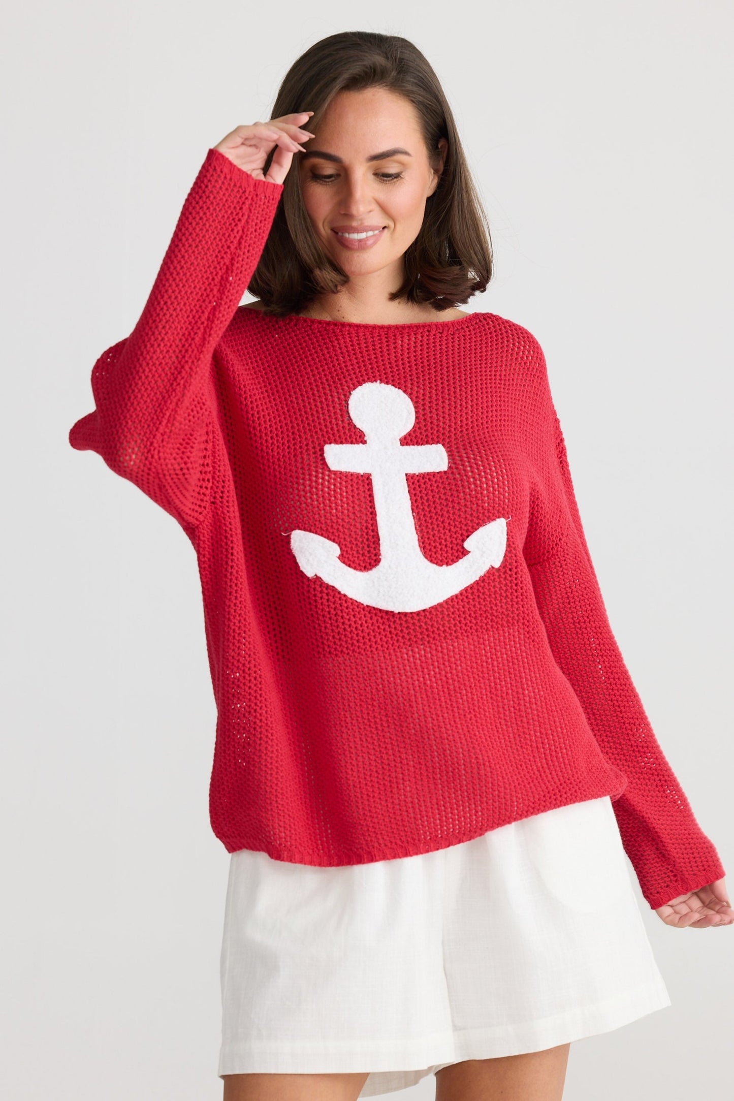 Anchored Knit - Red