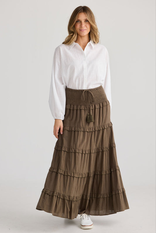 Fiesta Skirt - Khaki