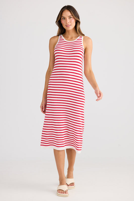 Nautical Dress - Pink Stripe