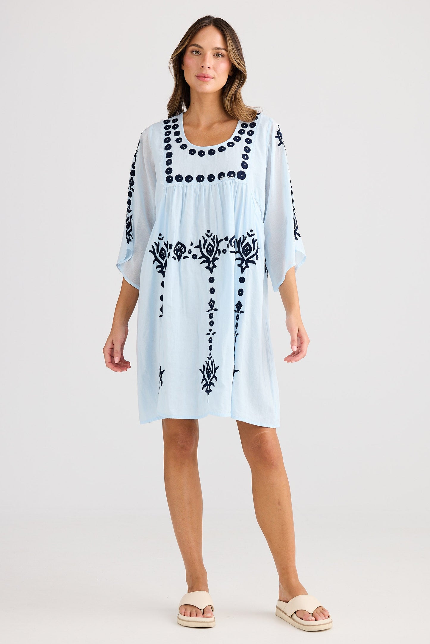 Sun Lounge Dress - Ice Blue