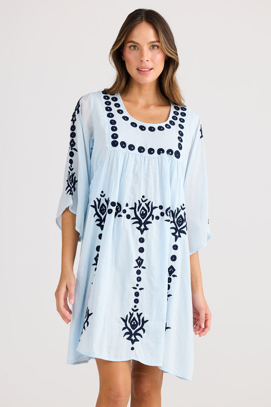 Sun Lounge Dress - Ice Blue