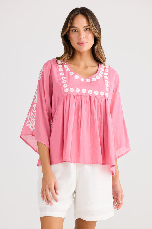 Sun Lounge Top - Cosmo Pink