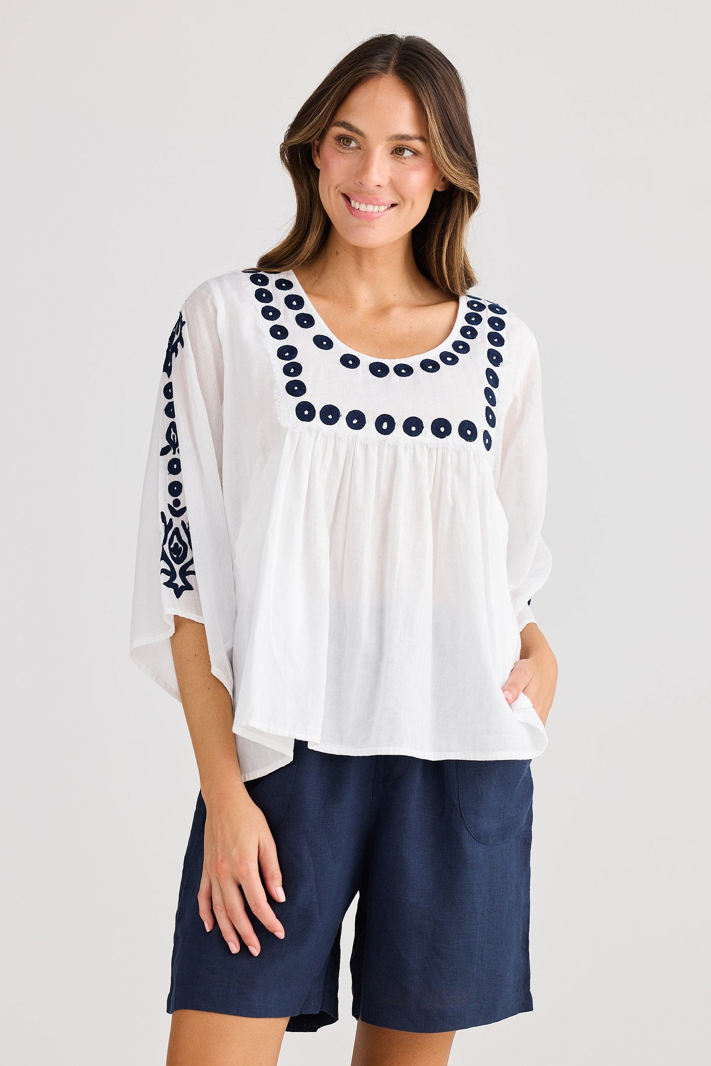 Sun Lounge Top - White