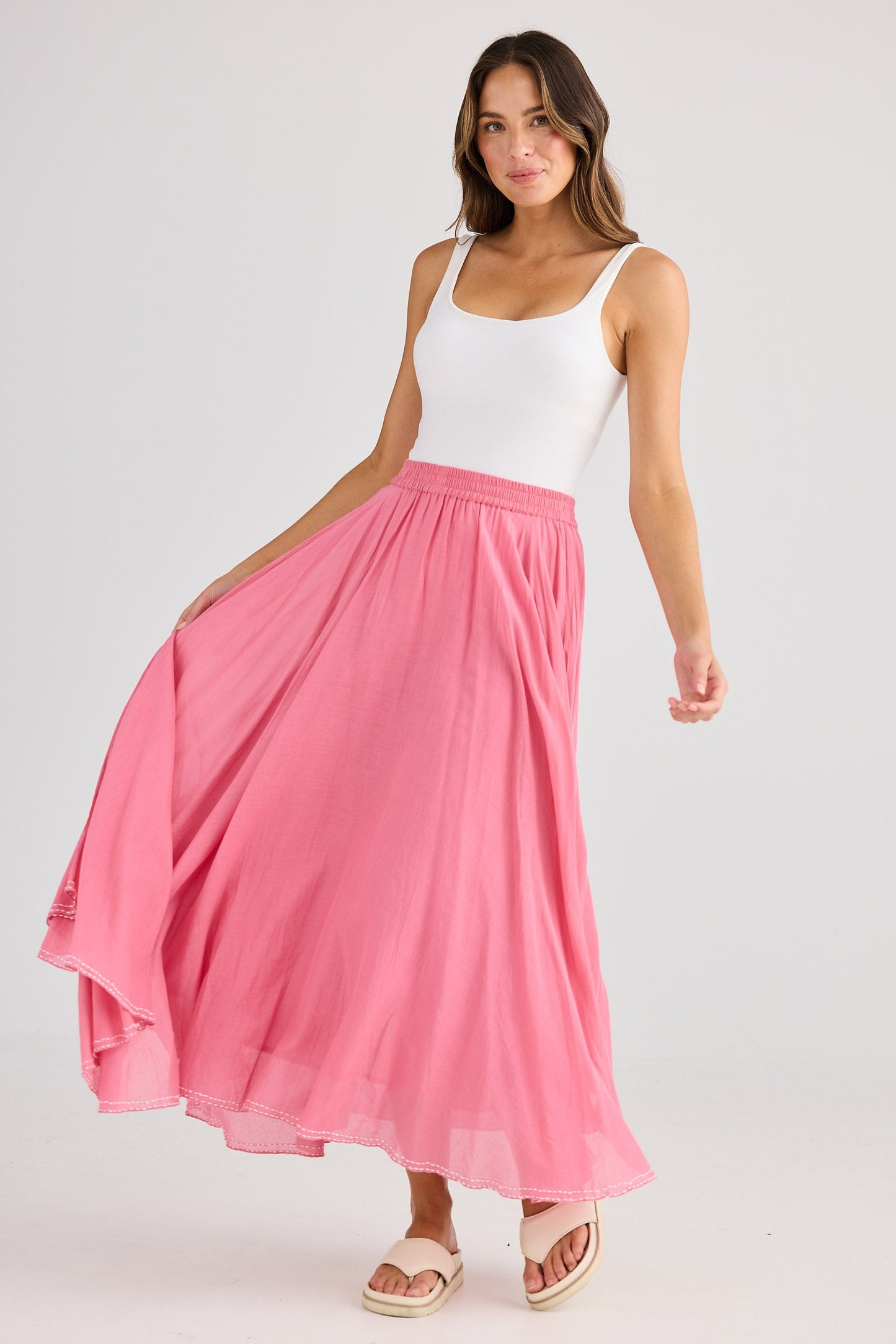 Village Skirt - Cosmo Pink