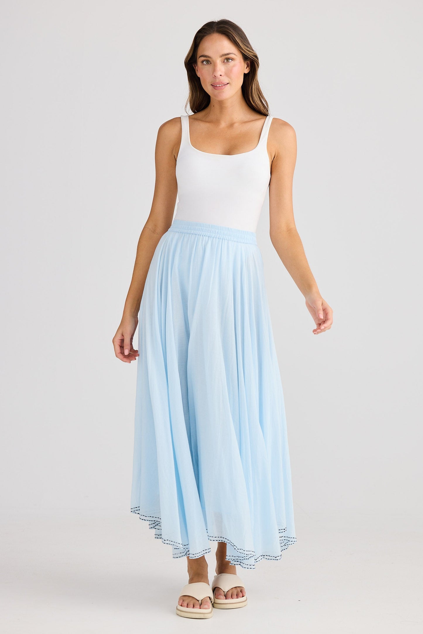 Village Skirt - Ice Blue