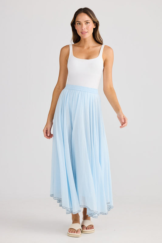 Village Skirt - Ice Blue