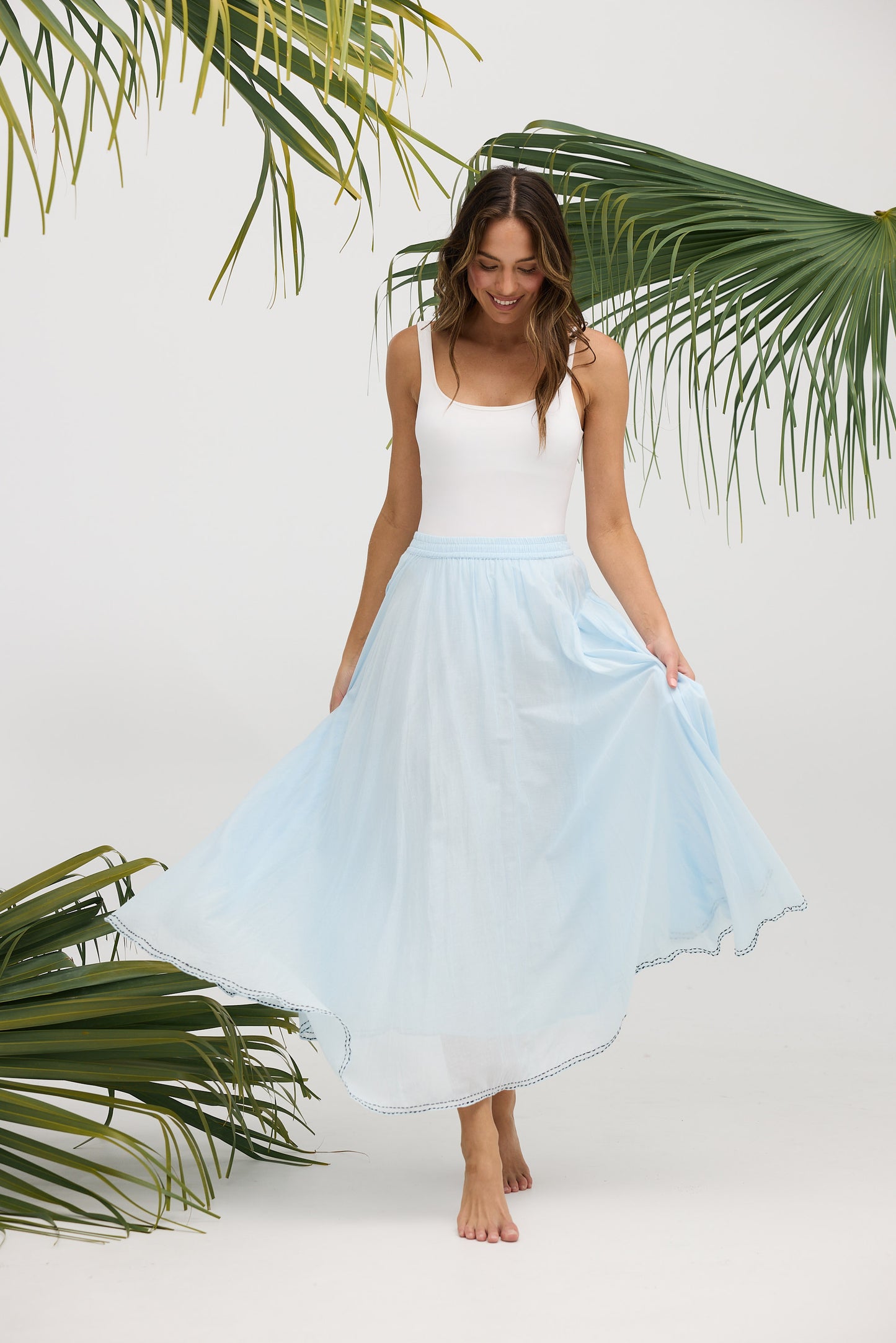 Village Skirt - Ice Blue