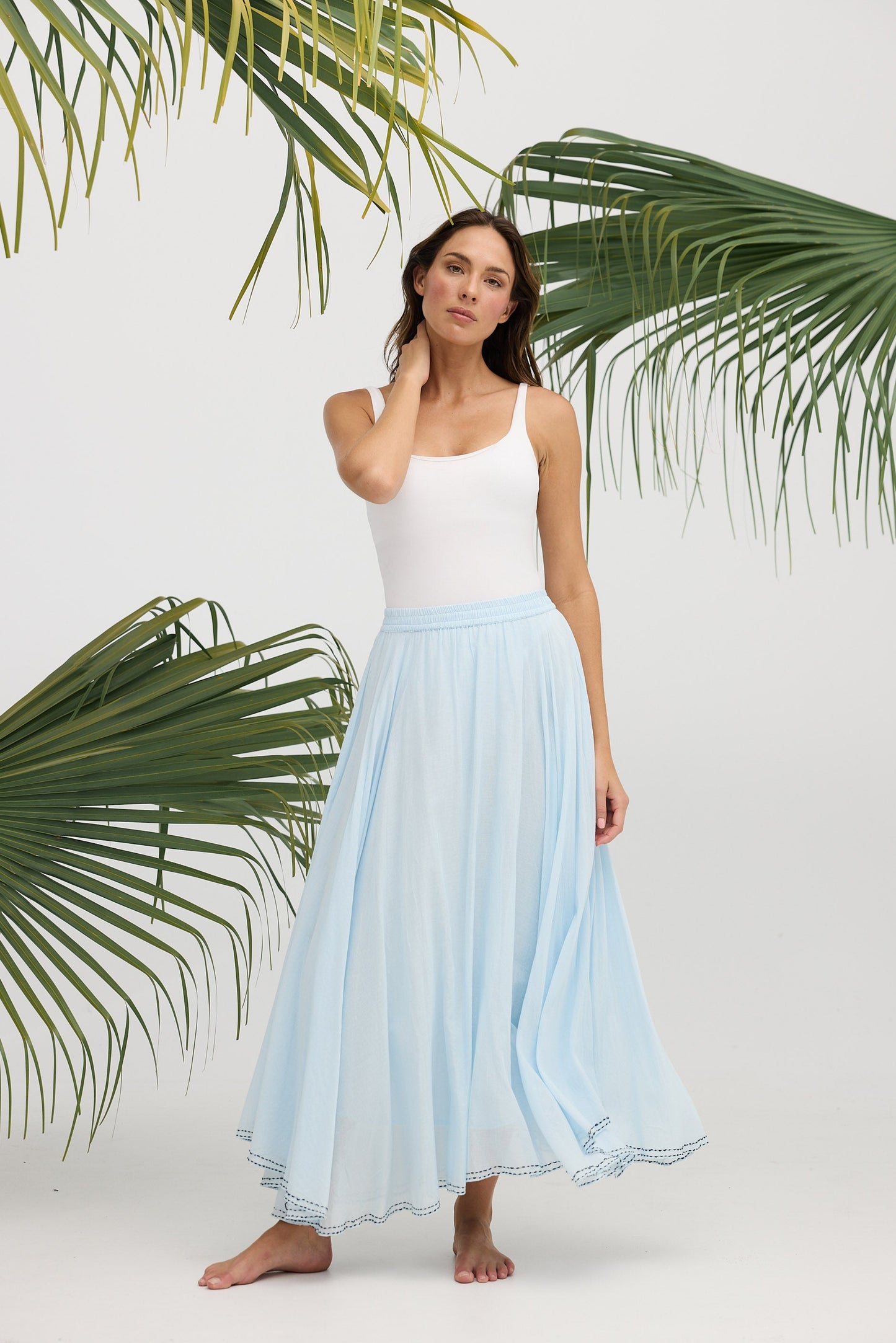 Village Skirt - Ice Blue