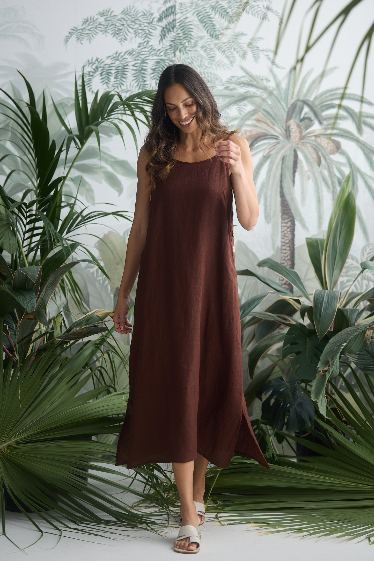 Cliffside Maxi Dress - Chocolate