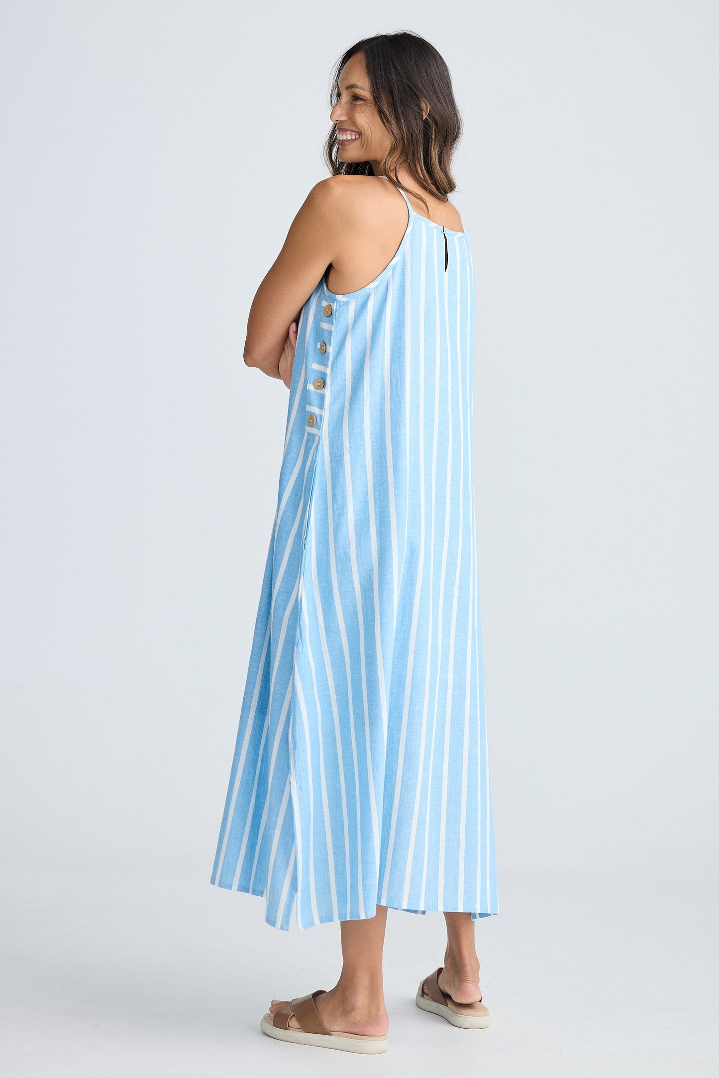 Cliffside Maxi Dress - Jaali Stripe