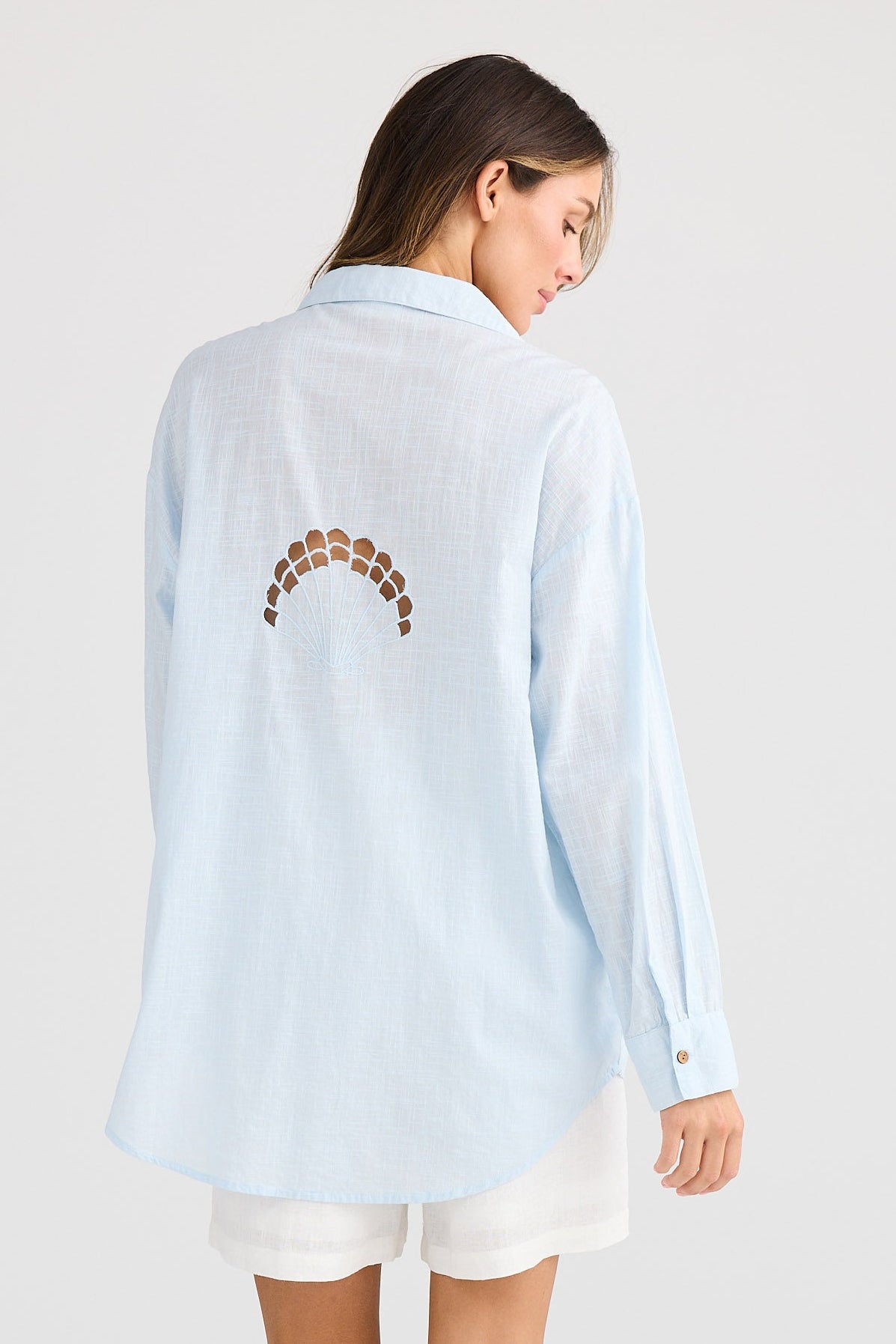 Clam Overshirt - Ice Blue