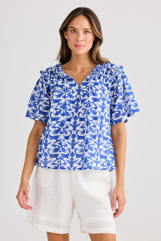 Soliel Top - Tile Print