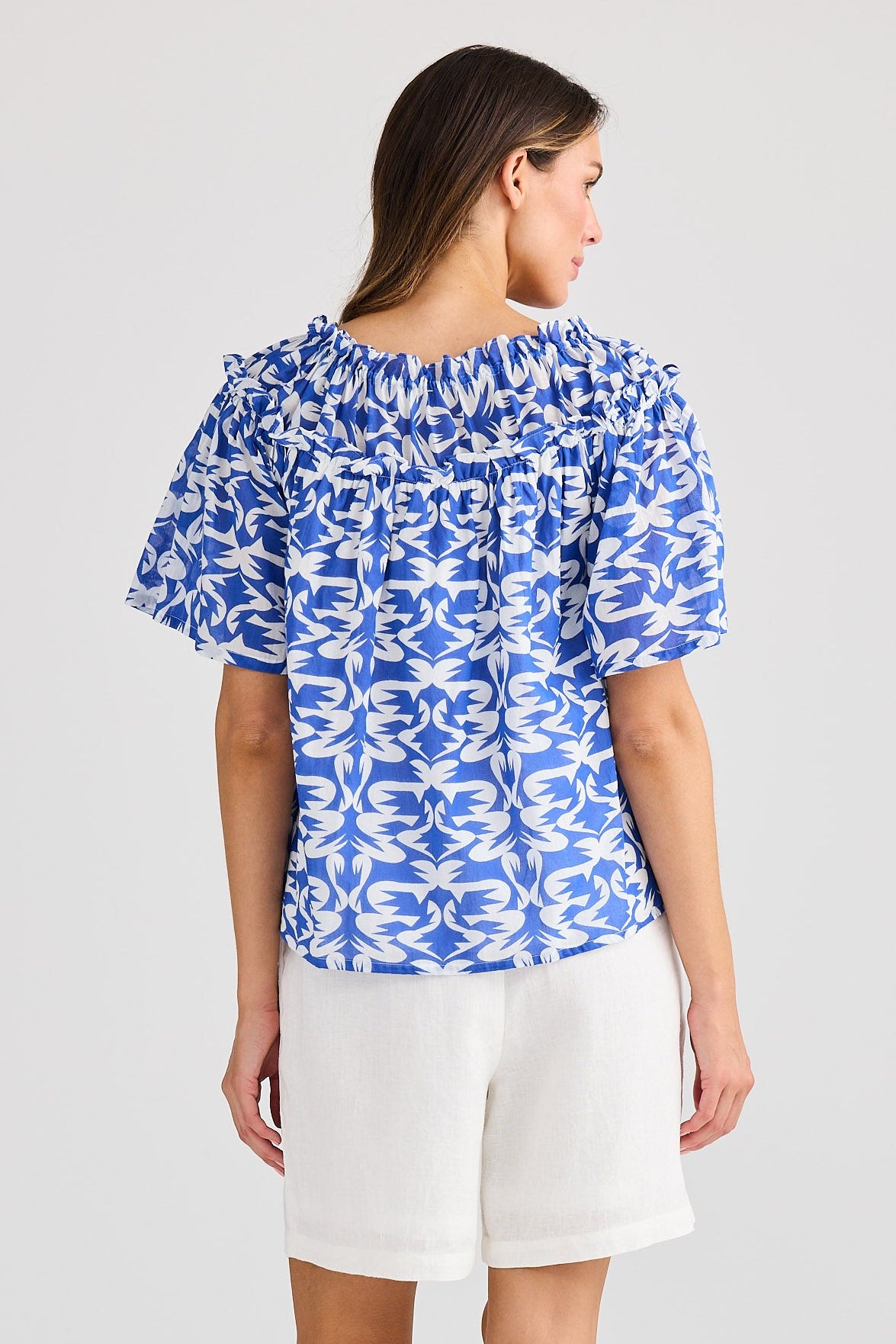 Soliel Top - Tile Print