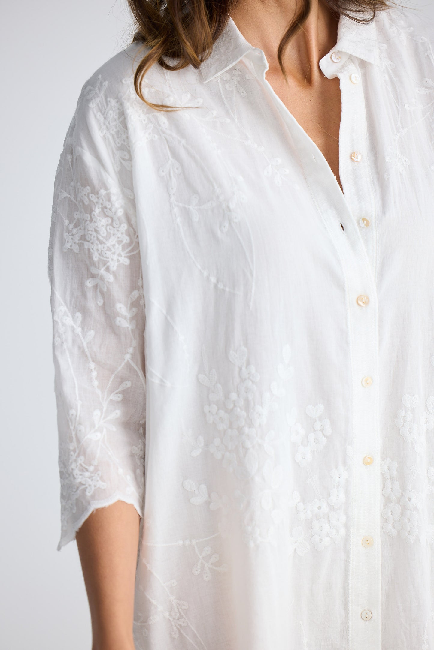 Offredo Shirt Dress - White