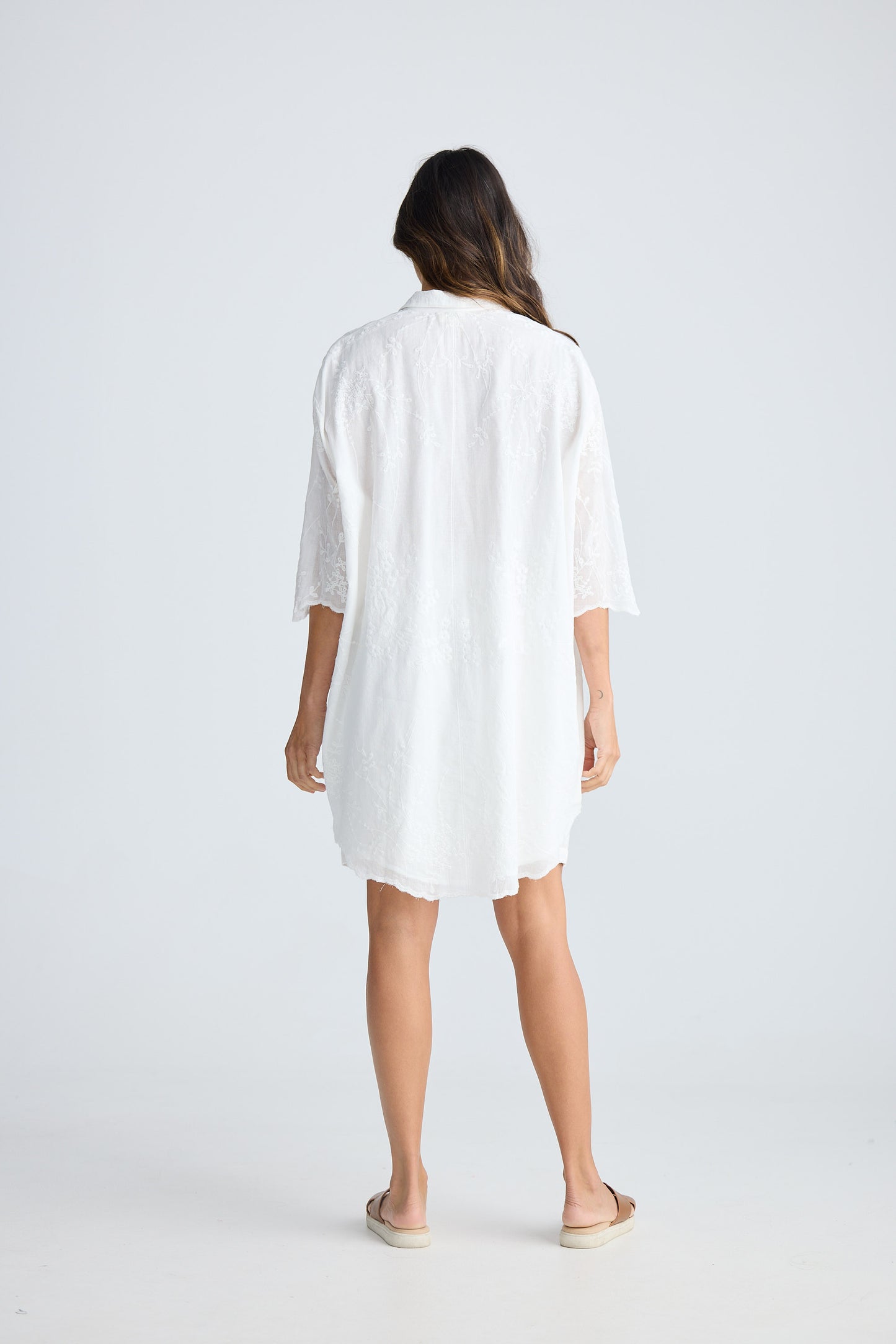 Offredo Shirt Dress - White