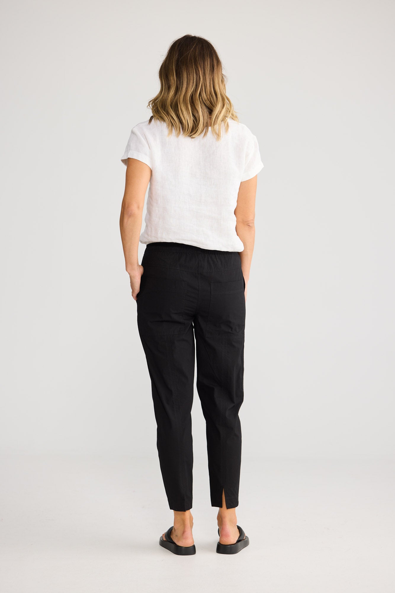 Reva Cargo Pant in Black — additional view.