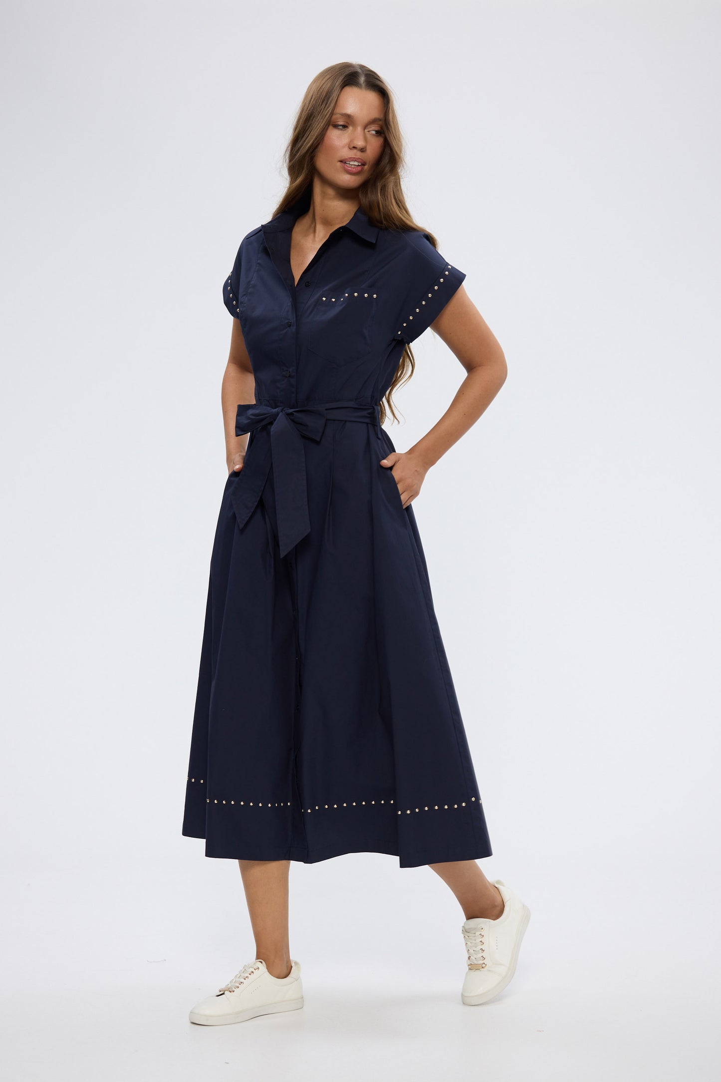 Cordelia Dress - Navy