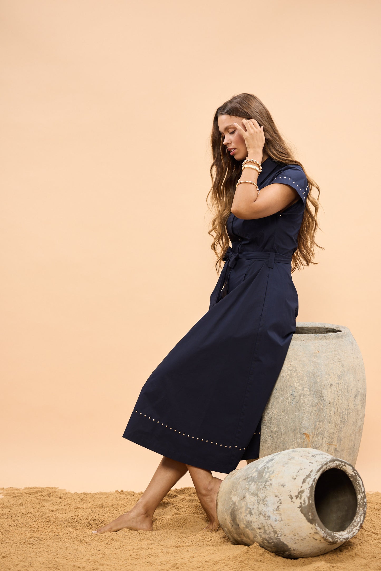 Cordelia Dress - Navy