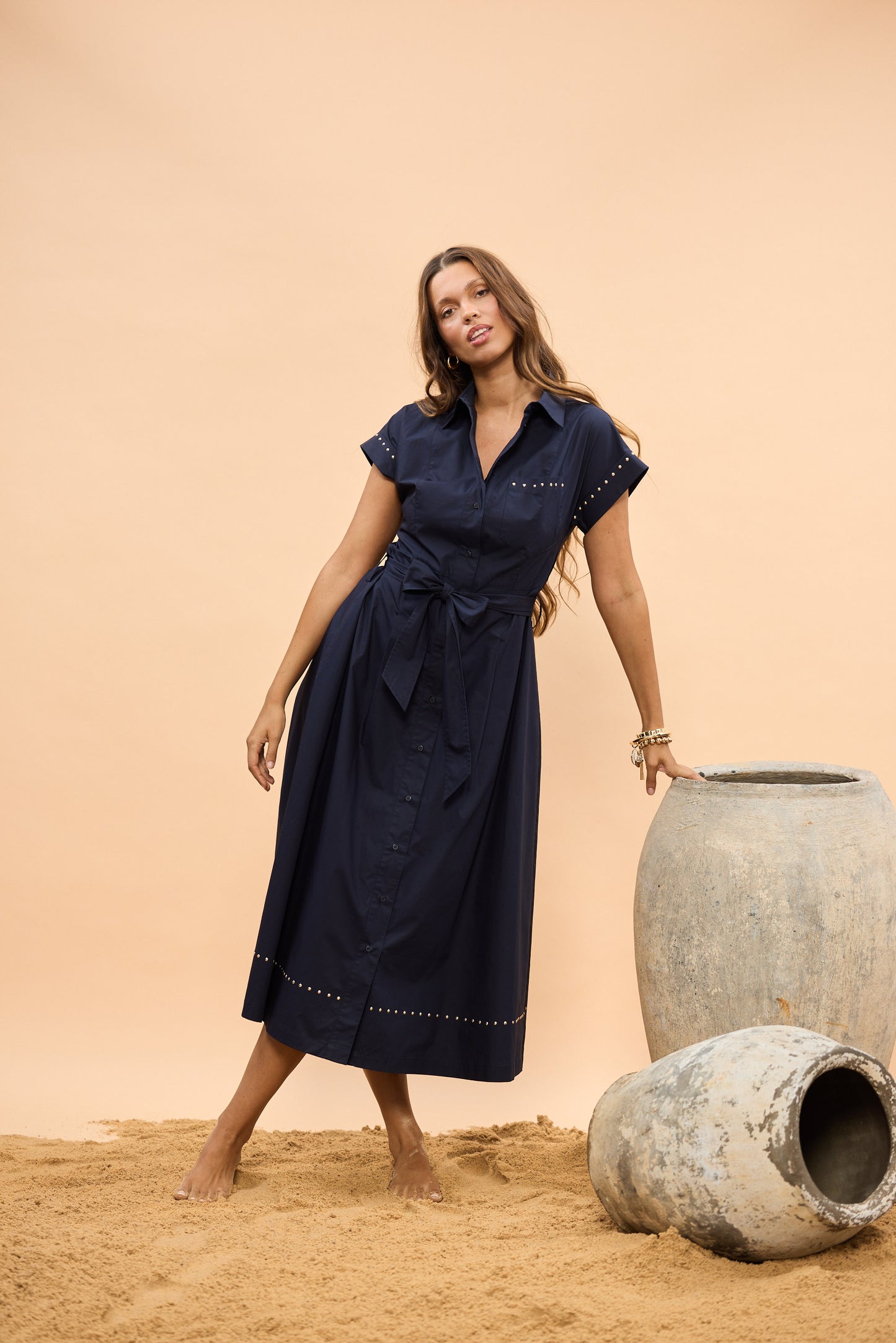 Cordelia Dress - Navy