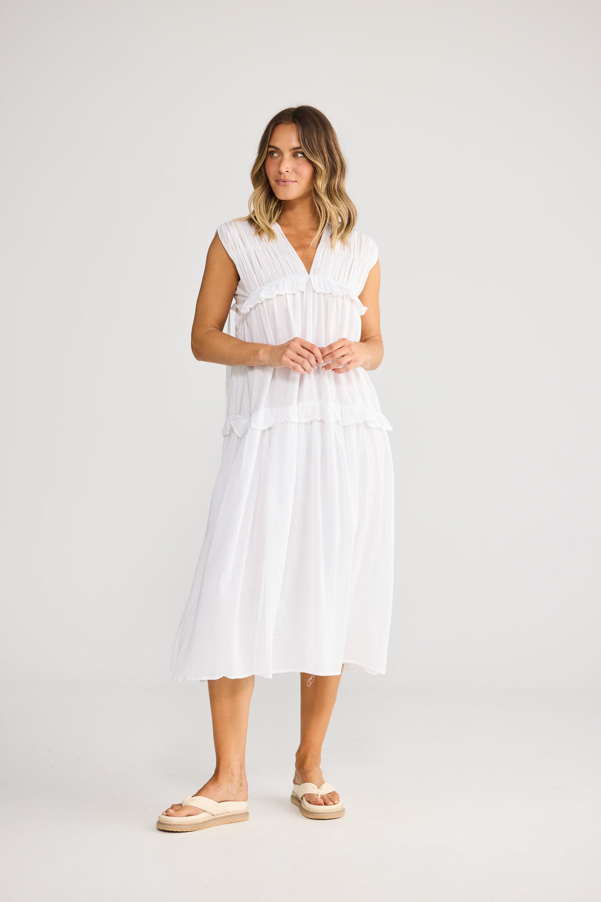 Behati Dress in White — additional view 5.