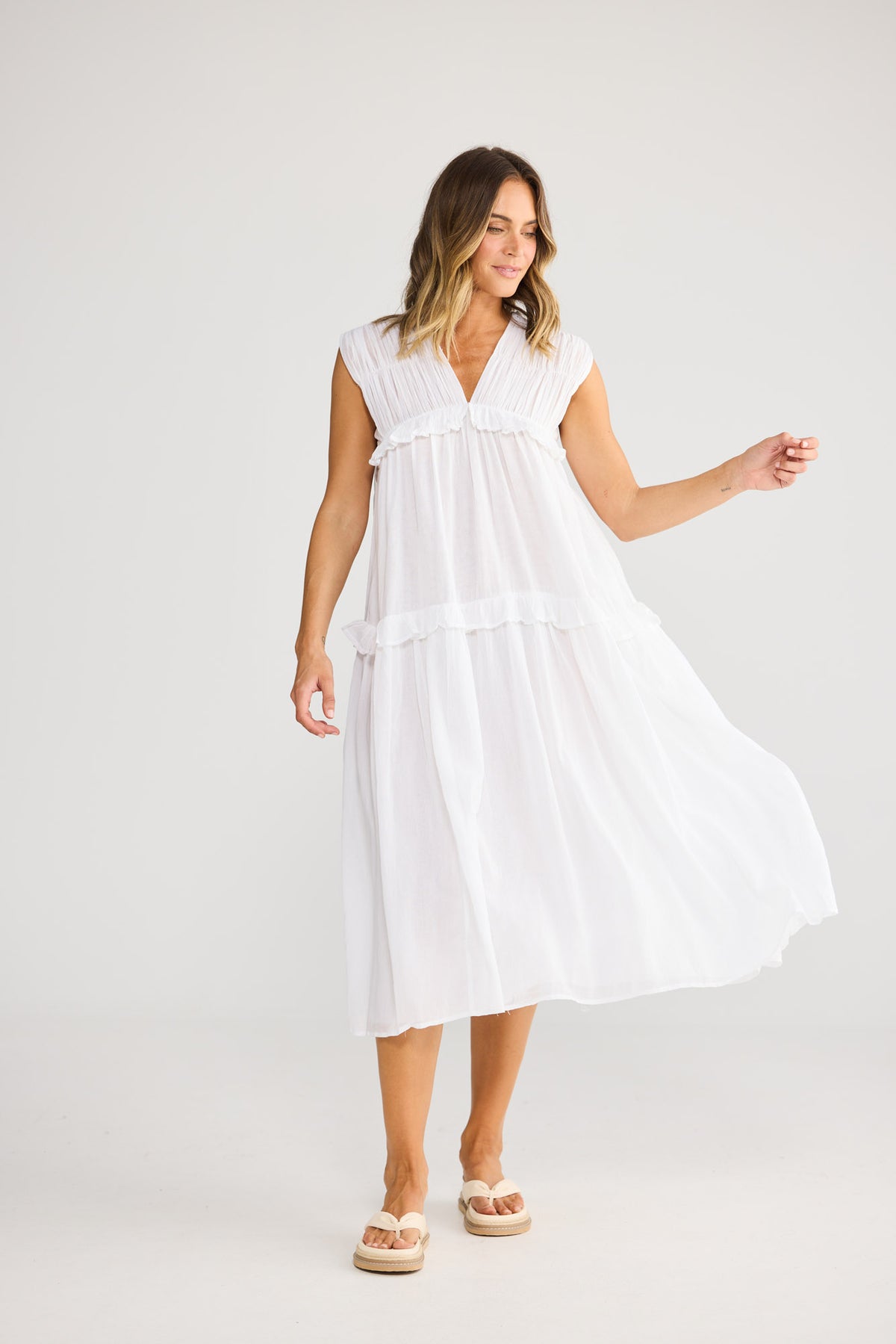 Behati Dress in White — additional view 4.