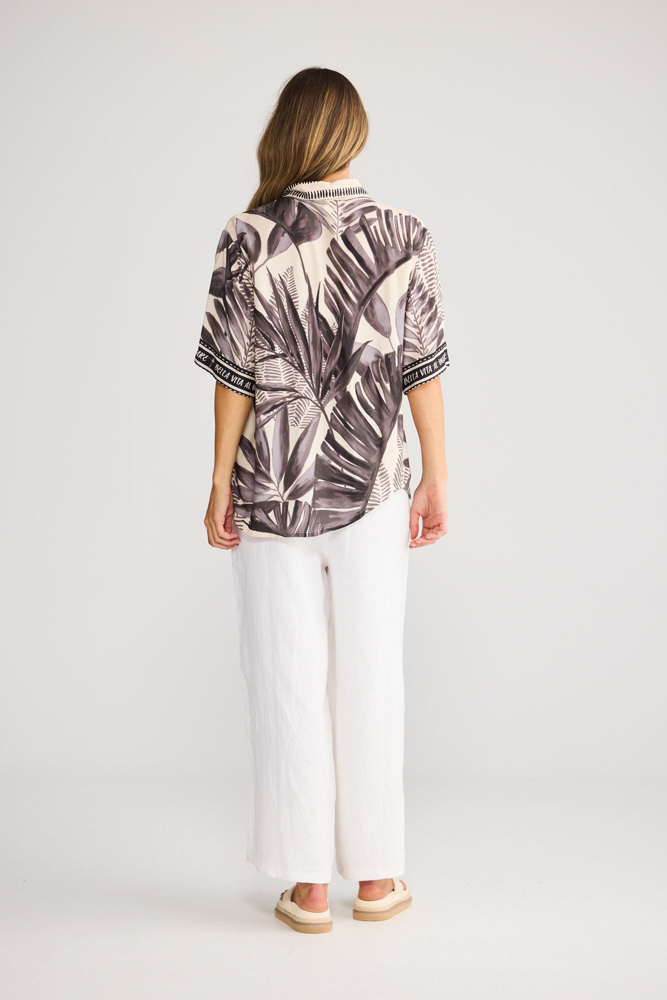 Playa Shirt in Sunset Palm — additional view 5.