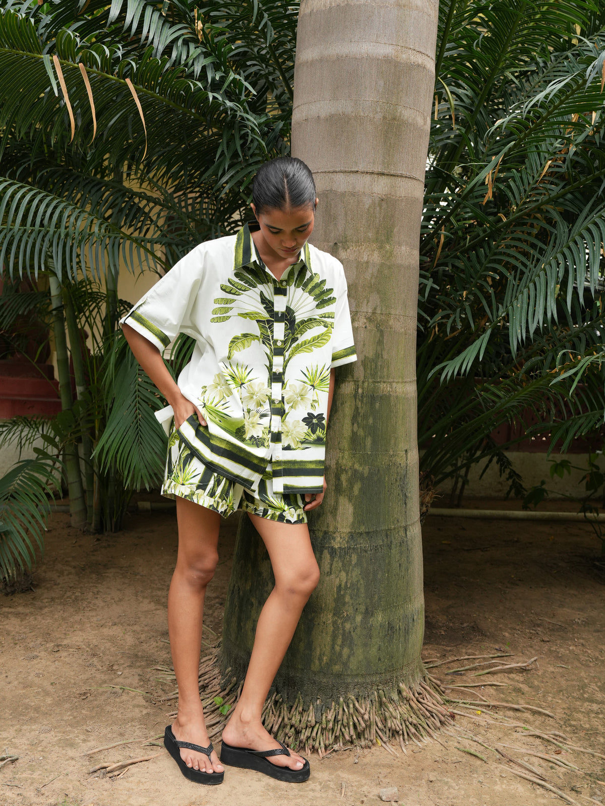 Nalani Shirt in Botanica Print — additional view 3.