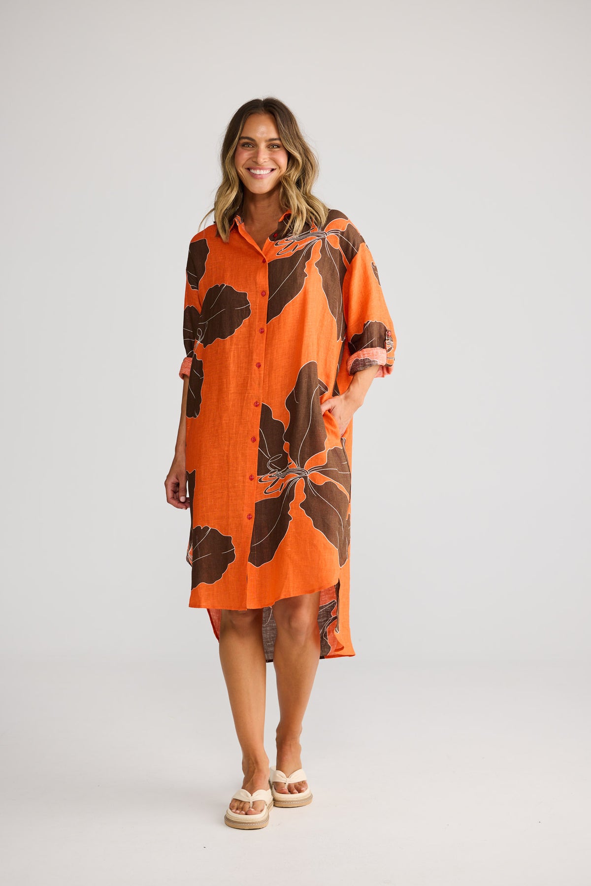 Sunny Overshirt in Hibiscus Breeze — additional view 4.