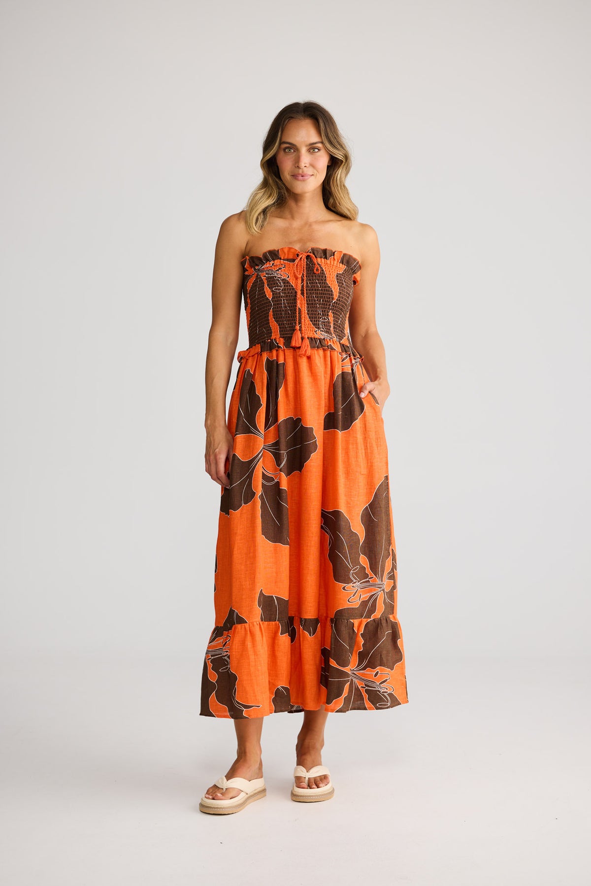 Sorrel Dress in Hibiscus Breeze — additional view.