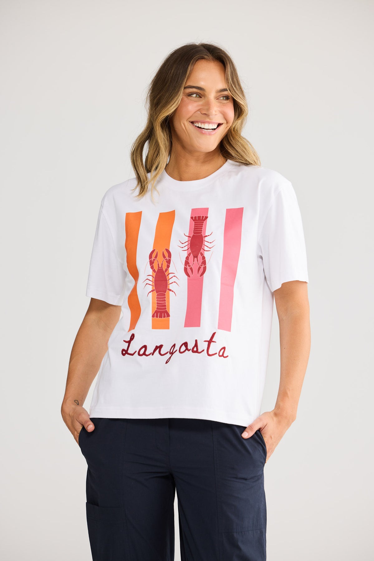 Cove Tee in White — additional view.