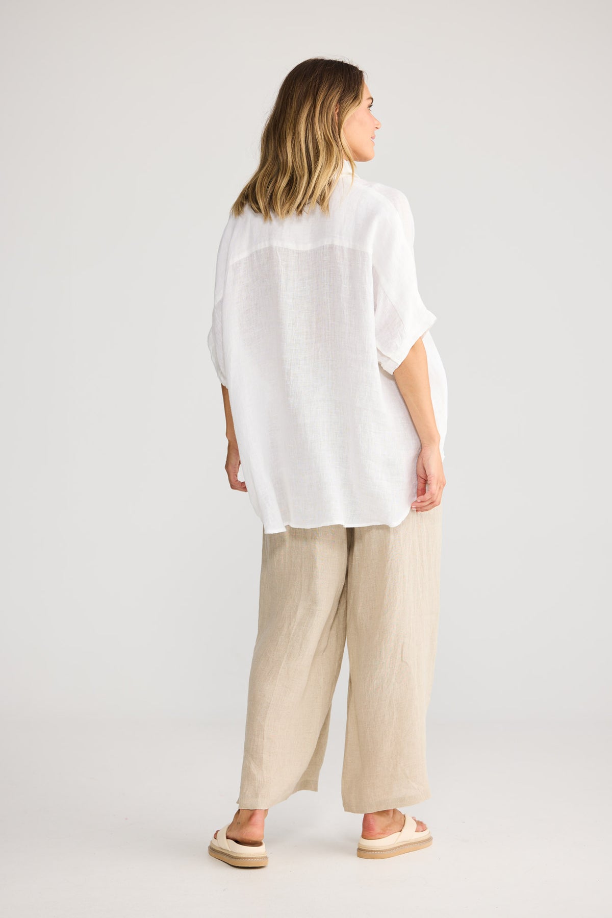 Indigo Shirt in White — additional view 4.