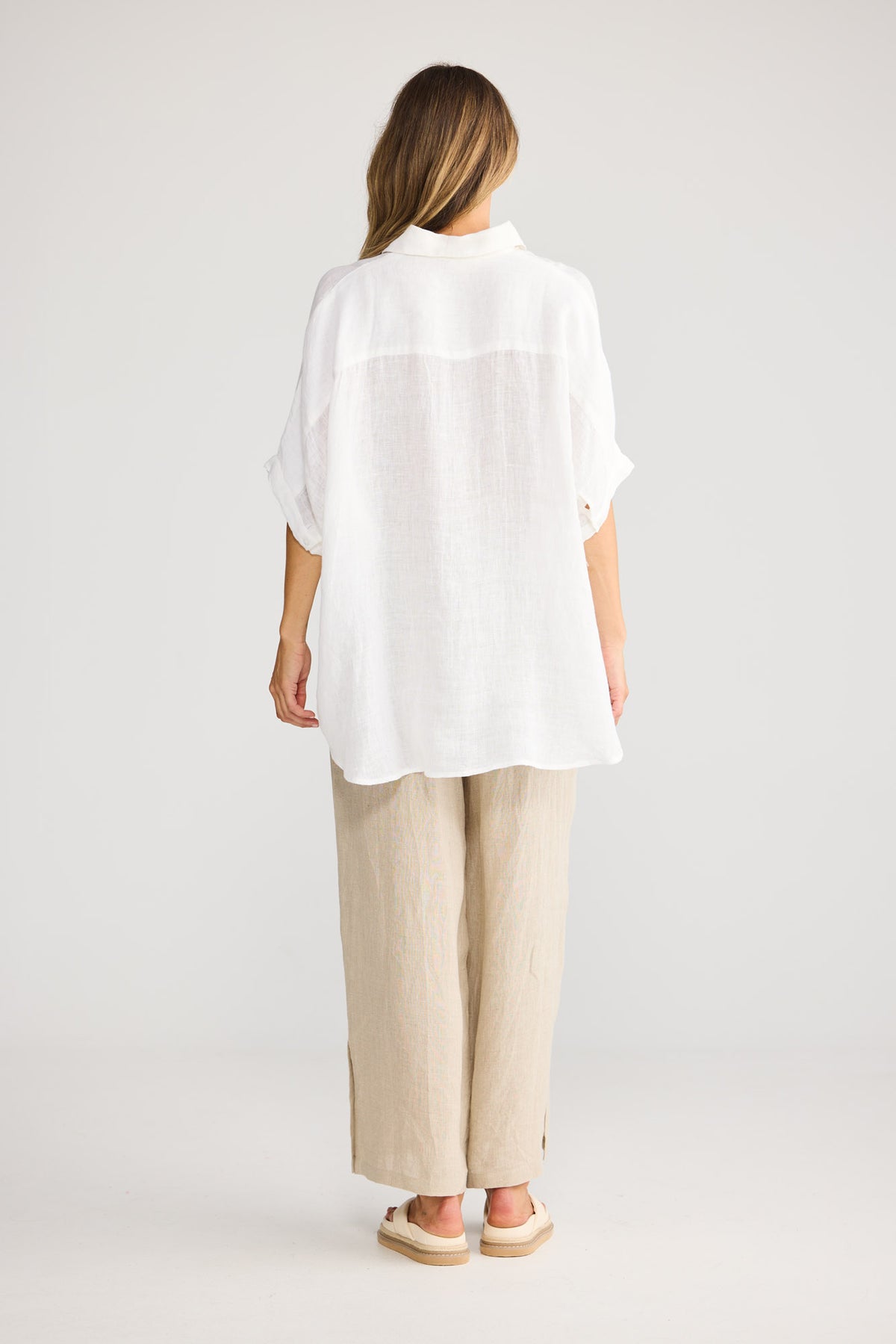 Indigo Shirt in White — additional view 3.
