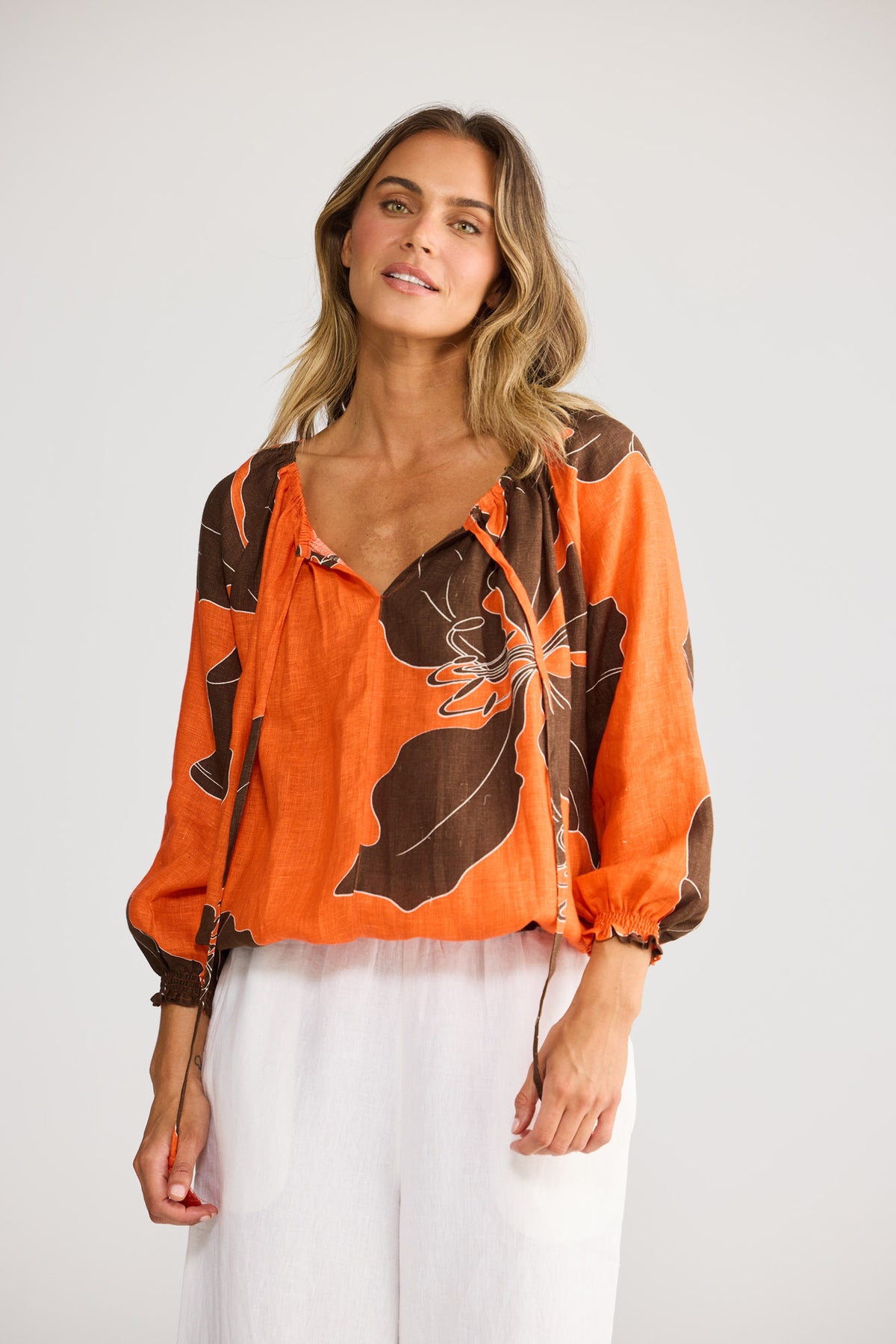 Seaside Top in Hibiscus Breeze — additional view 3.