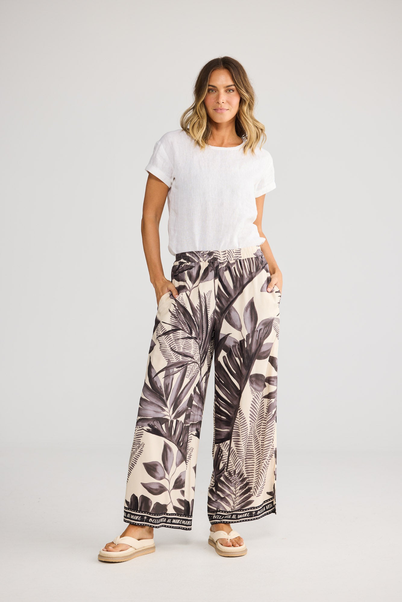 Fly Away Pant in Sunset Palm — additional view 2.
