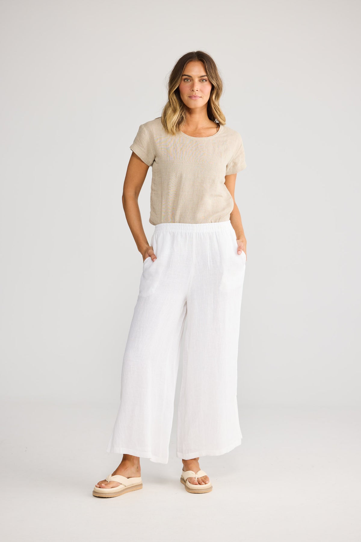 Fly Away Pant in White — additional view 3.