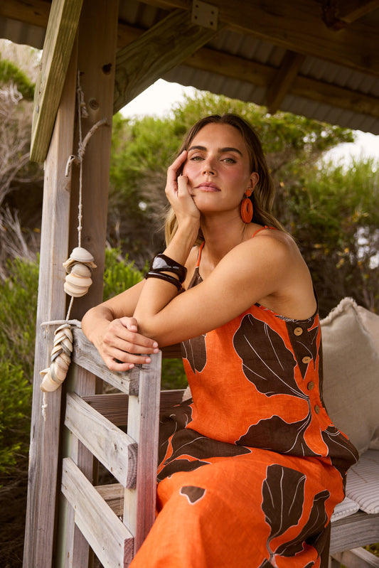 Cliffside Maxi Dress in Hibiscus Breeze — additional view 2.