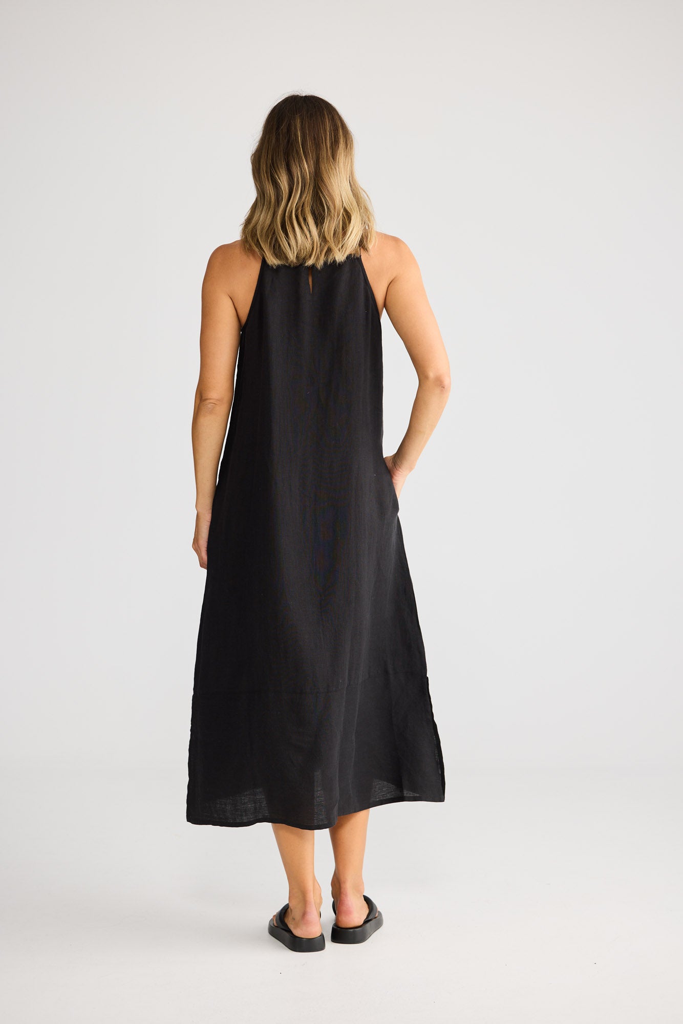 Cliffside Maxi Dress in Black — additional view 3.
