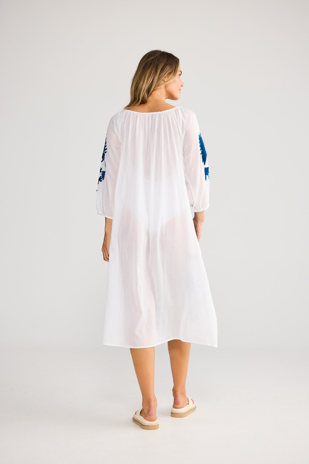 Aloha Dress in White — additional view 3.