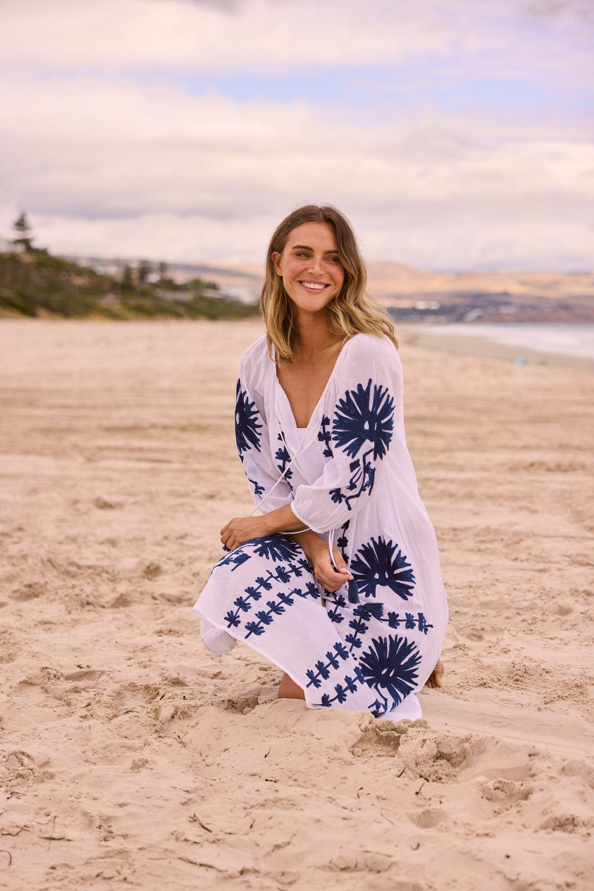 Aloha Dress in White — additional view.