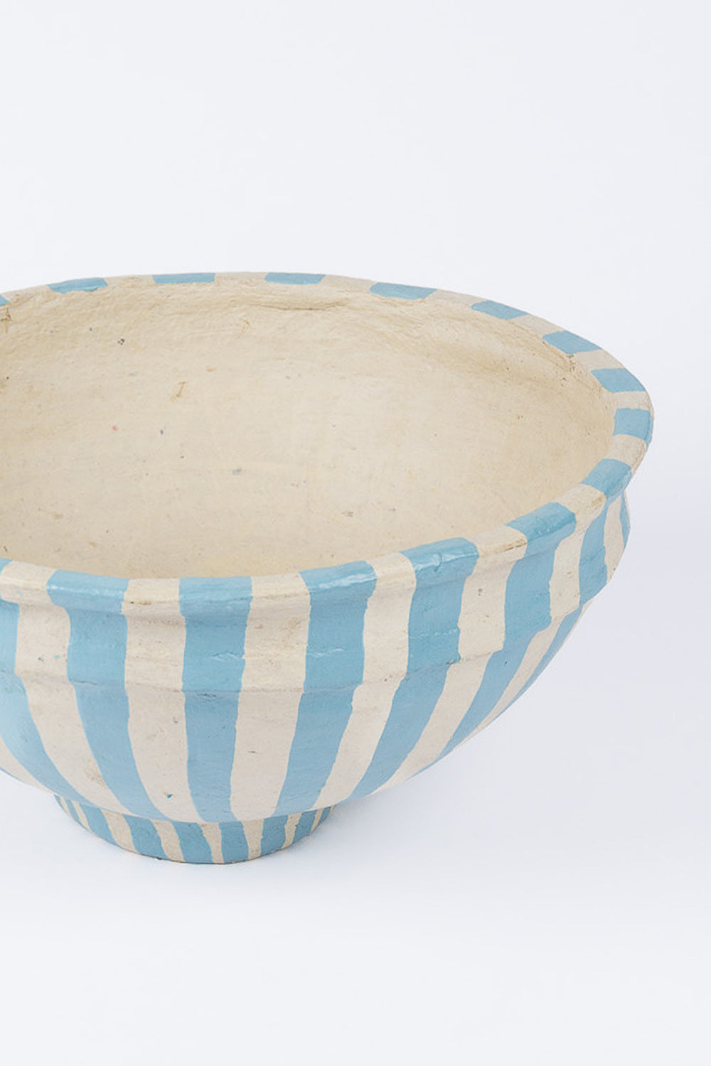 Carnival Bowl - Blue w Natural Stripe