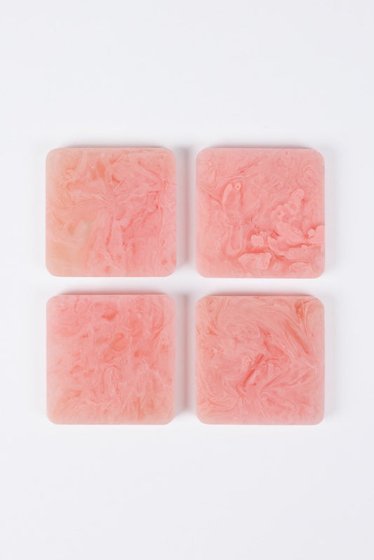 Square Coasters - Pink