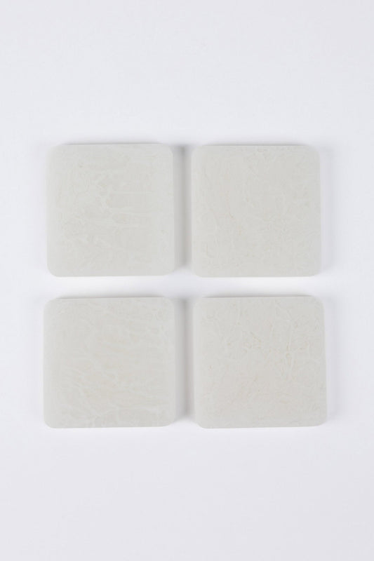 Square Coasters - White