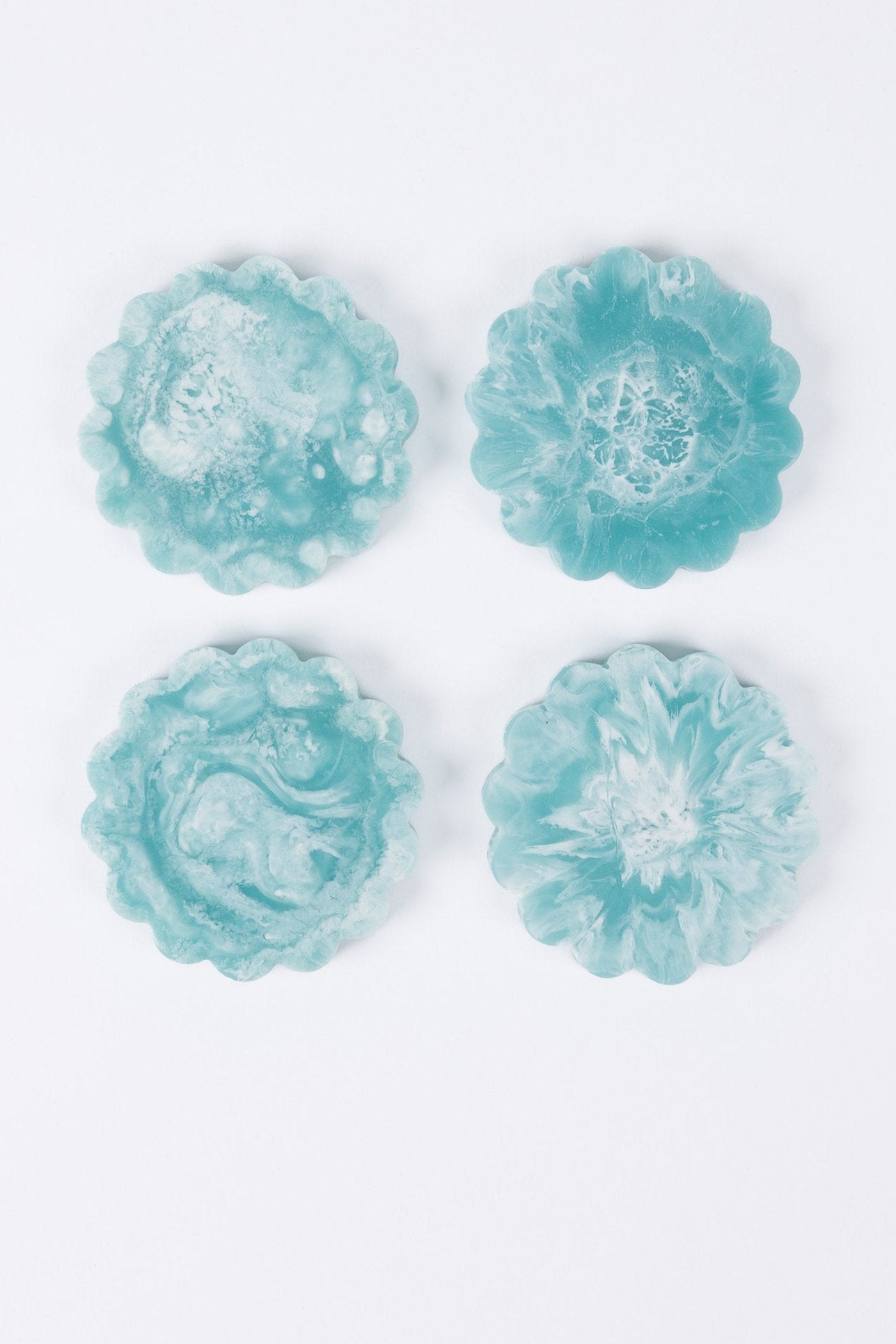 Flora Coasters - Blue