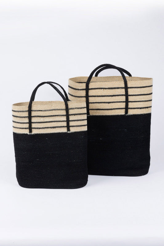 Jenkins Baskets Set Of 2 - Black